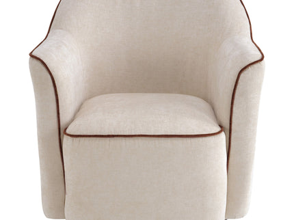 360° Swivel Accent Chair With Flared Arms