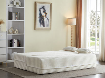 Floor Convertible Sleeper Sofa Bed With 2 Pillows