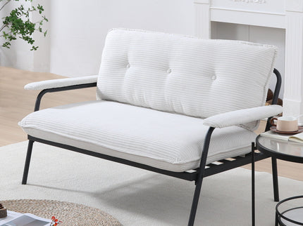 Modern Metal Frame Sofa With Sponge Filling For Compact Spaces And Versatile Use