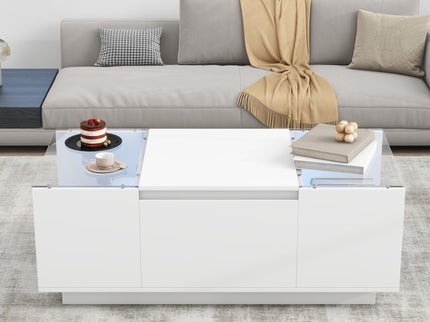 LED Coffee Table, Modern Center Table