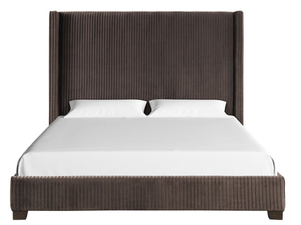 Upholstered Bed, Space-Saving Design