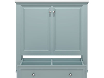 Modern Bathroom Vanity With Sink Combo, Doors And Drawer