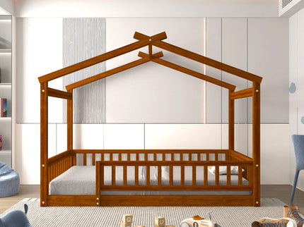 Bed House Bed Frame With Fence