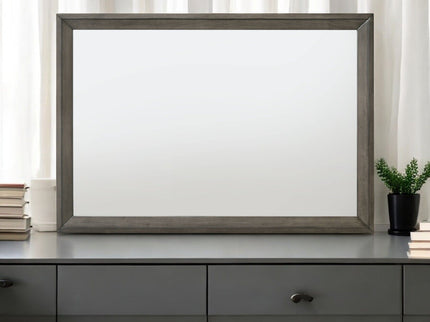 Escher - Mirror - Gray / Oak