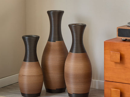 Designer Floor Vases, Large Vases For Home Decor Flooring (Set of 3)