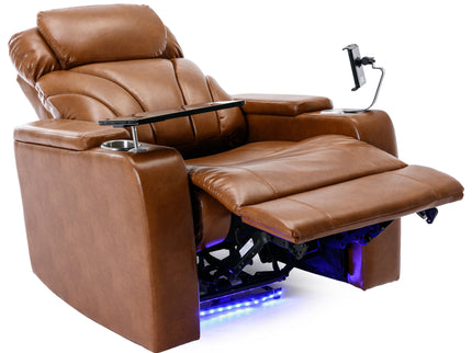 Power Motion Recliner Electric Power Recliner With USB Charging Port, Hidden Arm Storage, Convenient Cup Holder And tooth Speaker