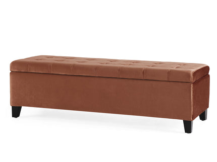 Wendover - Elegant Tufted Storage Bench With Lift-Up Top And Birch Wood Legs