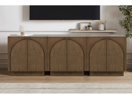Modern Sideboard Buffet With Arched Cabinet Doors