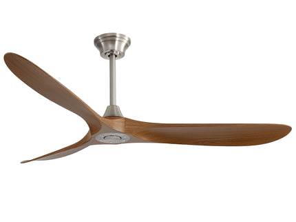 Outdoor Ceiling Fan No Light With 3 Blades Smart App Control - Brushed Nickel