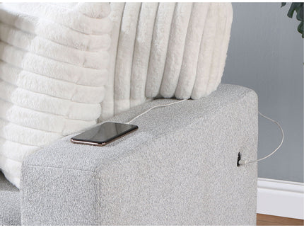 Ford - Reversible Pull Out Sofa Bed - Light Gray