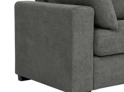 Upholstered Sofa With Toss Pillows - Dark Gray
