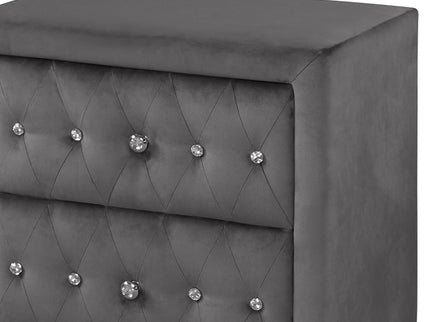 Sophia - 2 Drawer Upholstered Nightstand