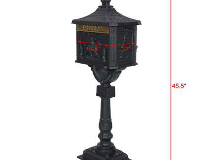 Cast Aluminum Mail Box, Postal Box, Mailbox