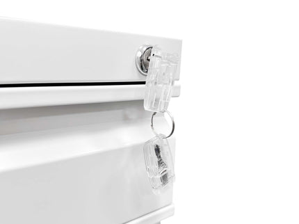 Metal Drawer Mobile File Cabinet With Lock For Home Office Organizer