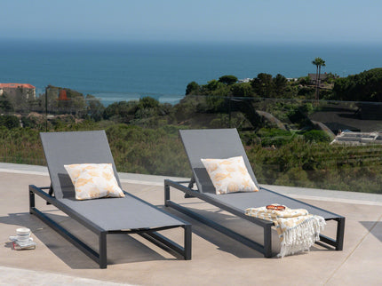Chaise Lounge With 5 Reclining Positions, Outdoor Patio Lounge Chairs