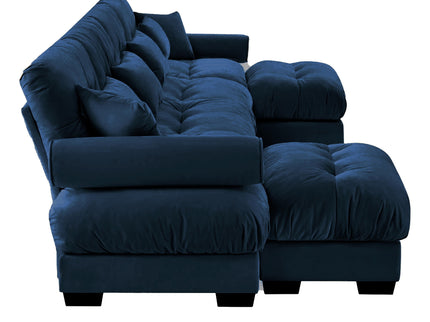 Super Comfort Oversized Modular Sectional Sofa With Movable Ottoman