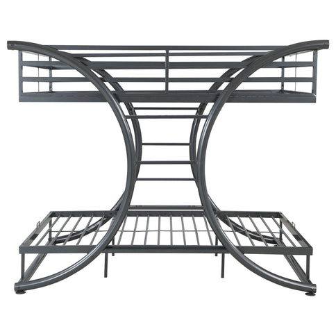 Weston - Bunk Bed Full Over Full - Gunmetal