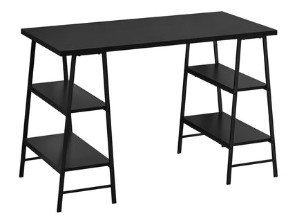 Computer Desk For Home Office, Storage Shelves, Industrial Design