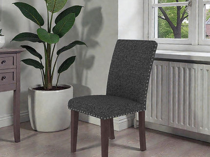 Upholstered Dining Chair With High Back Design (Set of 2)