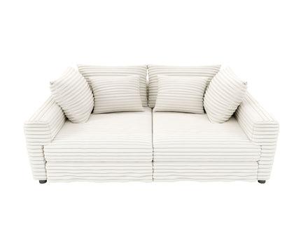 4 Seat Sofa, Modern Comfy Upholstered Sofa Cloud Couch, Deep Seat Couches With Soft Pillows