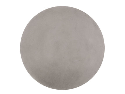 Outdoor Lightweight End Table Round Concrete Outdoor Side Table - Natural