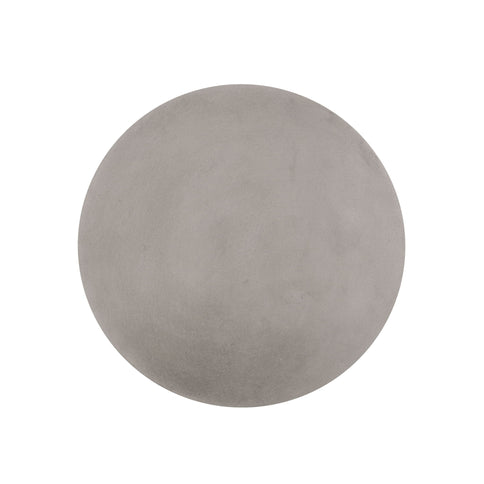 Outdoor Lightweight End Table Round Concrete Outdoor Side Table - Natural
