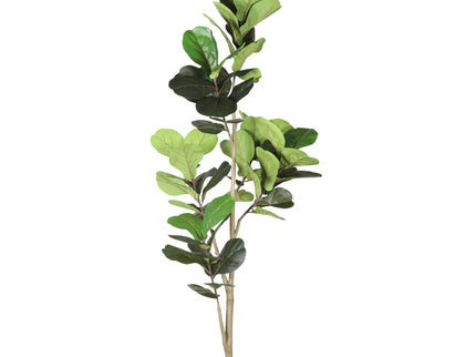 6Ft Real Touch Fake Fiddle Leaf Fig Tree In Pot, Indoor Decor For Home - Green Leaves