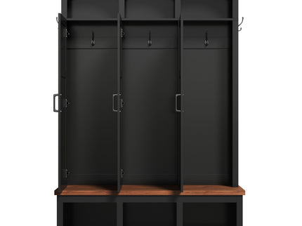 Classic Arched Design Hall Tree With 3 Hidden Storage