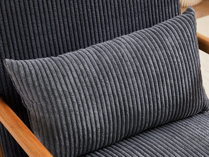 Accent Arm Chair With Pillow Upholstered