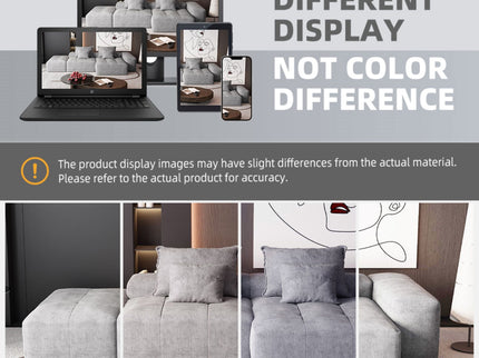 Modern Oversized Diy Combination Modular Sectional Sofa With Pillows