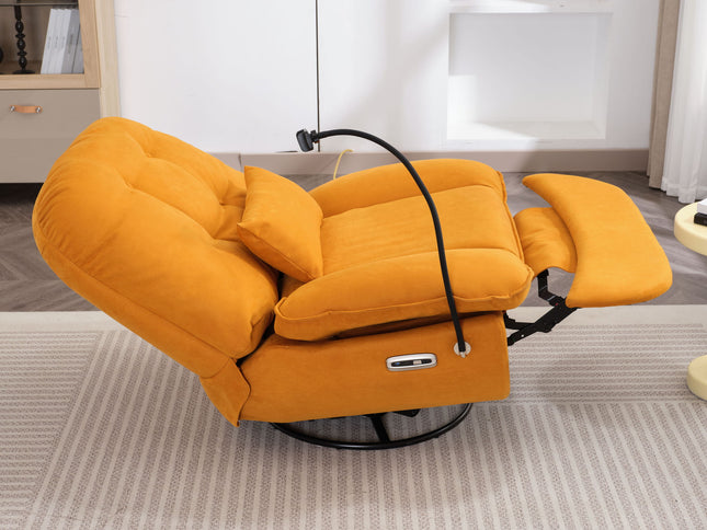 Power Recliner Swivel Glider USB Charger With tooth Music Player, Sleep, Working, Game And Leisure