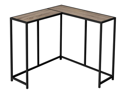 Corner Accent Console Table For Entryway, Unique L-Shaped Design