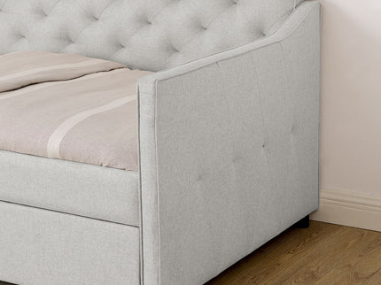 Daybed With Pop Up Trundle And USB Charging Armrest