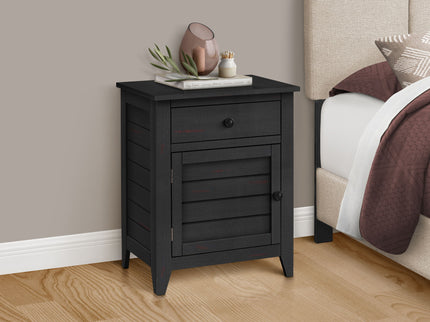 Accent Nightstand, Storage Drawer, Transitional