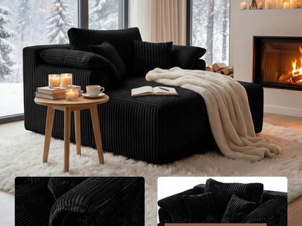 Chaise Lounge Chair, Deep Seat Sleeper Couch For Living Room