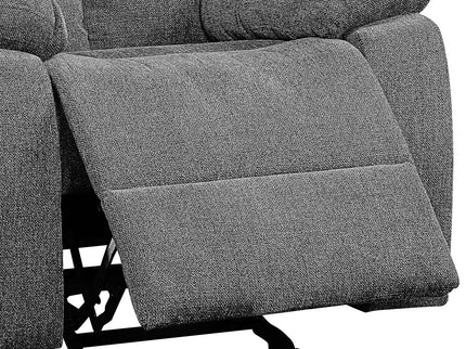 Kalen - Chenille Glider Recliner - Gray
