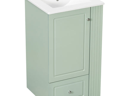 Modern Freestanding Bathroom Vanity With Sink, Soft-Close Drawer, Towel Bar