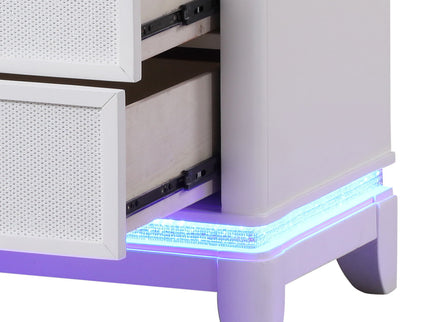 Opium - 5 Drawer Chest - White