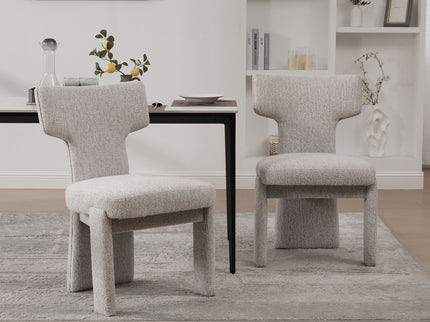 Armless Curved Back Accent Chairs