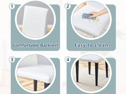 Versatile Dining Chairs With Comfortable Design And Metal Legs