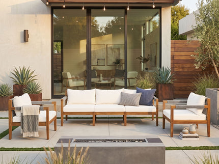 3 Piece Outdoor Sectional Sofa Set