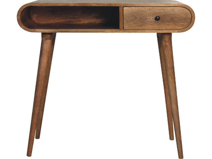 Writing Desk, Curved - Chestnut