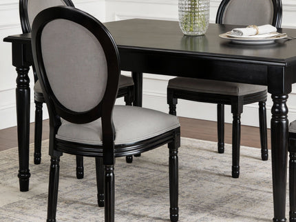 Upholstered & Round Back Dining Chairs (Set of 2)