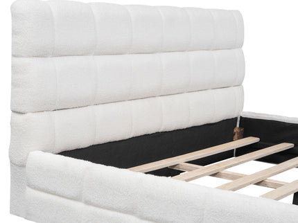 Upholstered Platform Bed With Headboard