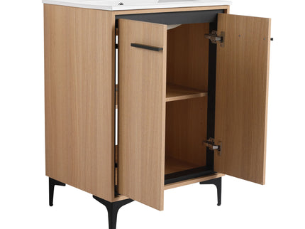 Modern Bathroom Vanity Base With Basin And Storage Cabinet