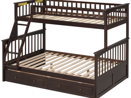Bunk Bed With Drawers, Convertible Storage Bed