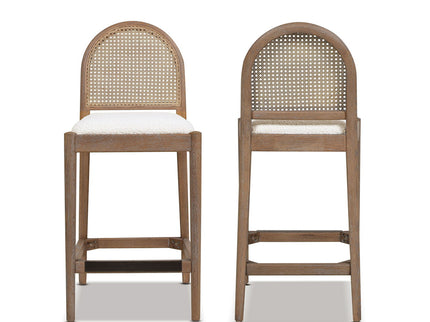 Panama - Curved Back Cane Counter Stool (Set of 2)