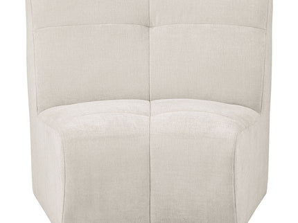 Oliver - 5 Piece Upholstered Sectional Sofa With Curved Silhouette - Ivory