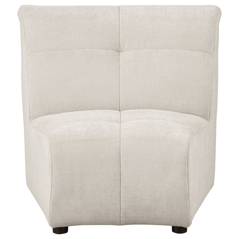 Oliver - 5 Piece Upholstered Sectional Sofa With Curved Silhouette - Ivory