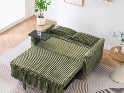 Pull Out Sofa With Movable Tabletop And USB Ports